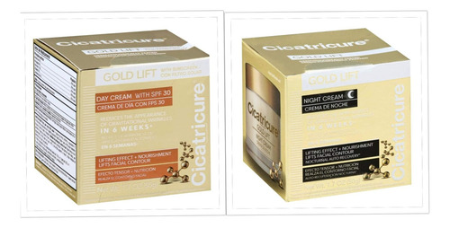 Crema de día y noche Cicatricure Gold Lift, kit completo 50