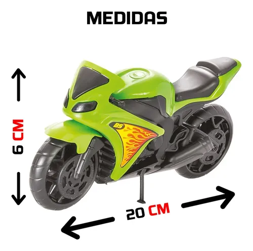 Moto De Brinquedo Miniatura 18cm New Moto 1000 Na Solapa