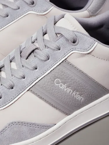 Zapatillas Low Top Lace Up Mix Gris Calvin Klein