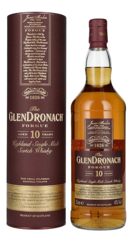 Imagen 1 de 8 de Whisky The Glendronach 10 Años Forgue 1000ml En Estuche