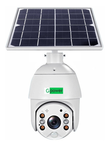 Camara De Seguridad Domo Ip Con Panel Solar Wifi Gpower