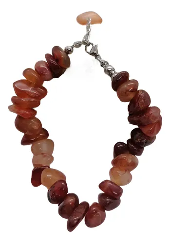 comprar Pulsera En Cornalina En Escallas Grande Piedras Energéticas