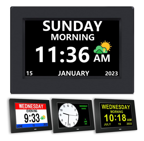 Ainftime Reloj Digital Con Fecha Y Día De La Semana Para A.