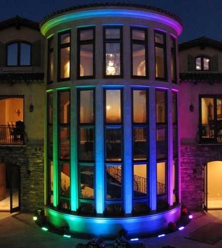 Reflector Led Rgb 30w Exterior Luces Led 16 Colores Efectos