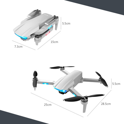 Drone Rc Con Cámara 8k Gps 5gwifigrey-3 Batería 