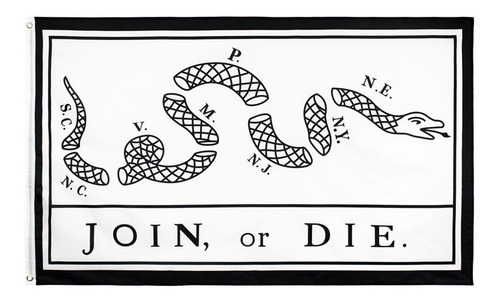 Imagem 2 de 6 de Bandeira Gadsgen - Versão De Benjamin Franklin