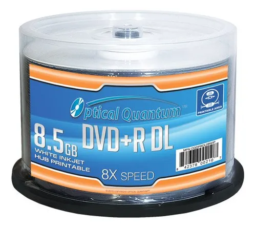 Optical Quantum Oqdprdl08wip-h 8 X 8.5gb Dvd+r Dl Blanco Imp
