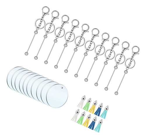 3 Chaveiro Acrílico Em Branco Para Kit De , 30 Unidades