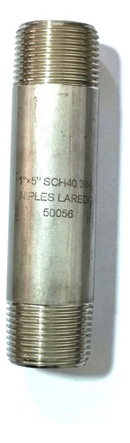Niple De 1 X 5pg De Largo Ac. Inoxidable T304