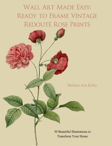 Wall Art Made Easy Ready To Frame Vintage Redoute Rose Print