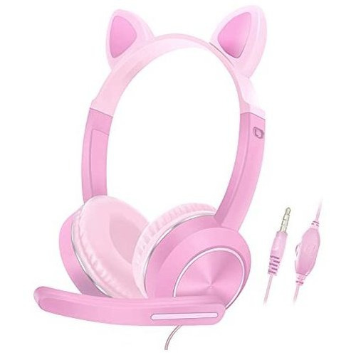 Auriculares Para Niños Auriculares De Oreja De Gato Co...