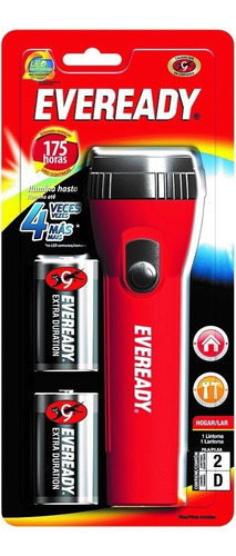 Linterna Eveready Econoled + Pilas D Garantia Oficial