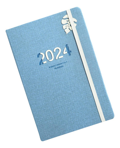 Planificador 2024, Calendario De Cuaderno, Azul