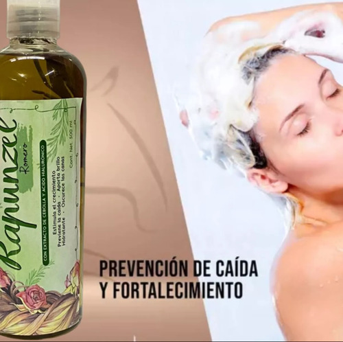 3 Pz Shampoo Rapunzel Romero Crecimiento