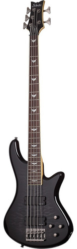 Schecter Stiletto Extreme 5 Tbk Bajo Eléctrico Act 5 Cuerdas Acabado Del Cuerpo Brillante Color Negro Orientación De La Mano Diestro