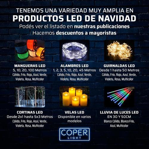 Cortina Luces Led Alambre Esferas Mc 2.7 Metros 220v Navidad