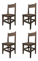 Comprar Combo 4 Sillas Comedor Living Estilo Moderno Madera Sajo Estructura de la silla Nogal Asiento Nogal