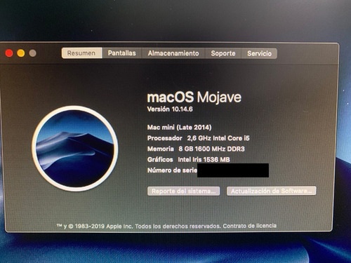 Mac Mini Late 2014 8gb - Ssd 240 - Excelente Estado