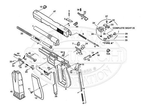 Imagen 2 de 3 de Desconector Pieza #42 Original Fm Browning Hi Power