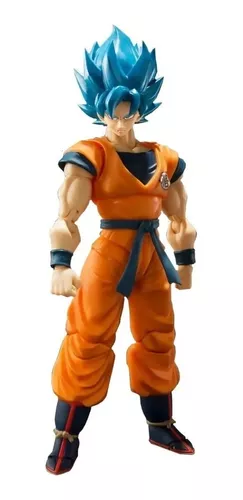 Boneco Goku ssj Blue Super Azul Dragon Ball Super Action Figure