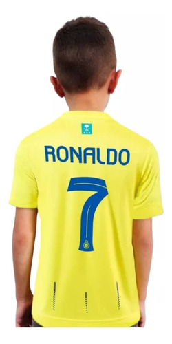 Camiseta Polera Cristiano Ronaldo Al Nassr Niño 