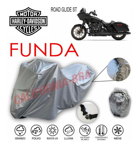 Funda Cubierta Lona Moto Harley Gran American Road Glide