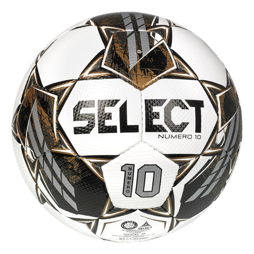 Select Numero 10 V22 - Balón De Fútbol, Blanco/negro/dora. Color Blanco/negro/oro V22 - 1-ball