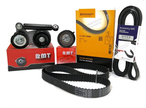 Kit Distribucion + Kit Correa Poly-v Vw Gol 1.9 Sd Diesel