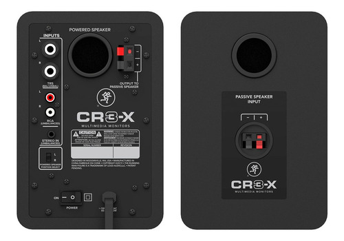 Imagen 5 de 8 de Par Monitores De Estudio Activos Mackie Cr3-x 50w Multimedia