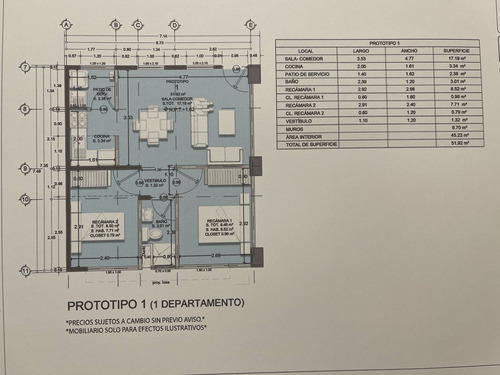 Venta Departamento Luis De La Rosa, Constitución De La República