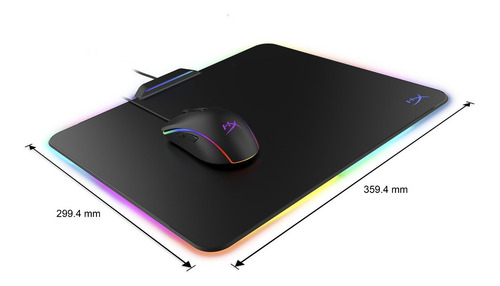 Pad Mouse Gamer Hyperx Fury Ultra Rgb Led Usb 360 3