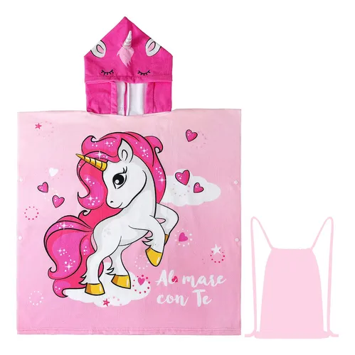 Novforth -toalla De Unicornio Con Capucha Para Piscina, Bano