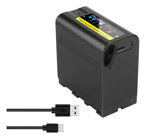 Bat Probty Np-f980exp 10800mah Usb Para Câmeras Luz Led R