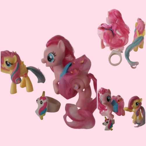 My Little Pony Pinkie Pie Gira Falda Fluttershy Mcd Y Anillo (Usado)