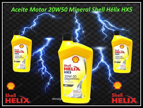 Aceite Motor 20w50 Mineral Shell Hélix Hx5