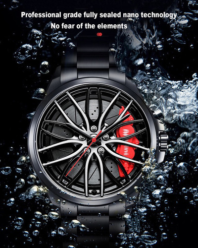 Relojes De Coche For Hombre: Diseño Deportivo De Acero Inox