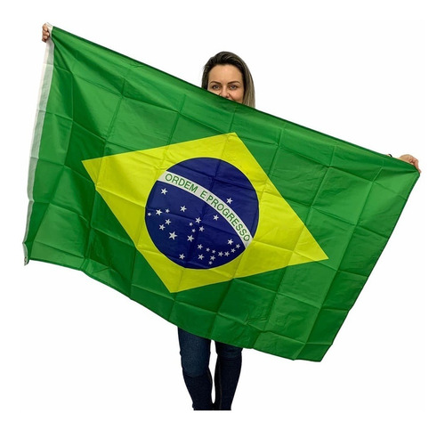 Bandeira Do Brasil Oficial Grande 1,5m X 0,90 Envio Imediato