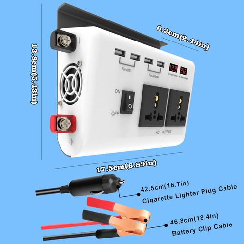 Kit De 100w Panel Solar+600w(pico) Inversor 12v A 220 O 110v
