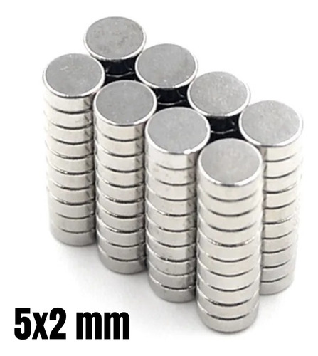 Imanes De Neodimio 5mm X 2mm / 5x2 (50 Unidades)