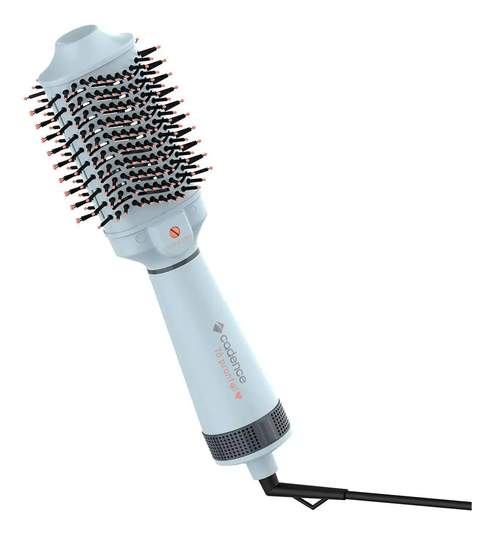 🛍️ Escova Cadence Secadora Alisadora Volumizadora Esc710-biv Cinza 127/220v