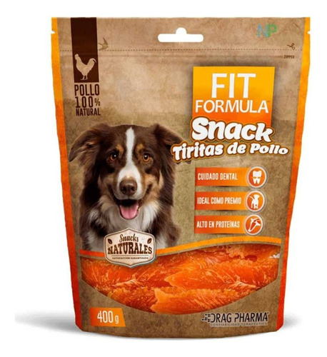 Snack Tiras De Pollo 400gr Fit Formula Para Perros