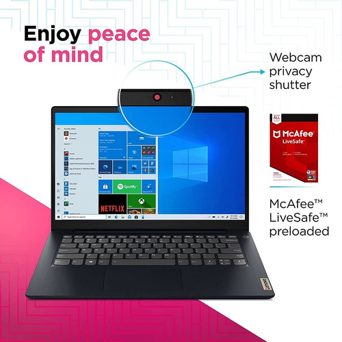 Imagen 2 de 7 de Notebook Lenovo Ideapad 3 14 Fhd Ryzen 5 8gb 256gb Radeon 7