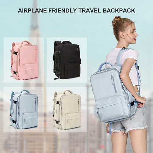 Mochila Viaje Impermeable Antirrobo Con Puerto Usb Notebook