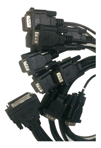 Moxa Cbl-m68m9x8-100 Opt8d Cable, Db62(m) To 8 X Db9(m) !!