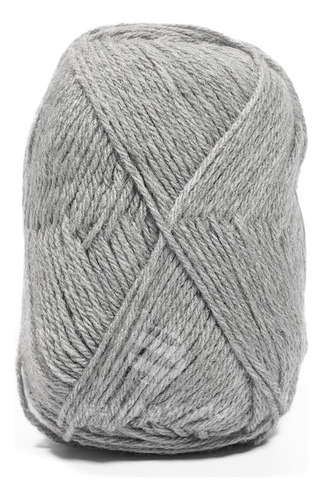 Lana Cashmilon Mia 4/7 X 10 Ovillos De 100grs (1kg) Color Gris Claro
