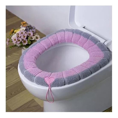 4pzs Cubre Asiento Funda Lavable Cálida Inodoro Taza Wc Baño