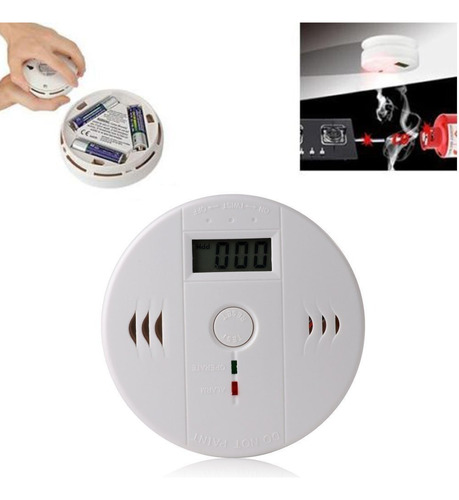 Alarma Detectores Monóxido Carbono Con Pantalla Digital Lcd