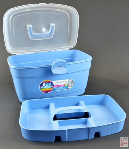 Caja Organizadora Multiuso Con Bandeja 35x24x22 Garageimpo
