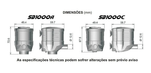 Imagem 3 de 4 de Bomba Submersa Sarlo Better 1000a 1000 L/h 220v