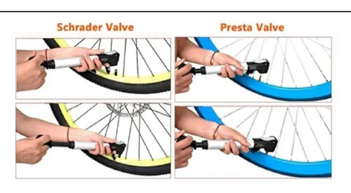 Imagen 3 de 6 de Bombin Inflador Manual Para Bicicleta 30 Cm